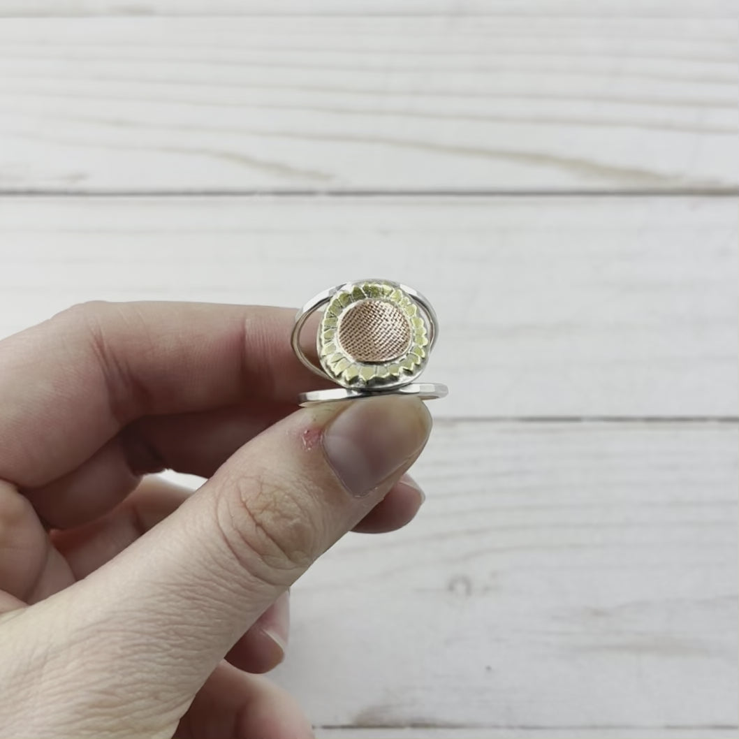 Sunflower Ring - Ring - handmade by Beth Millner Jewelry