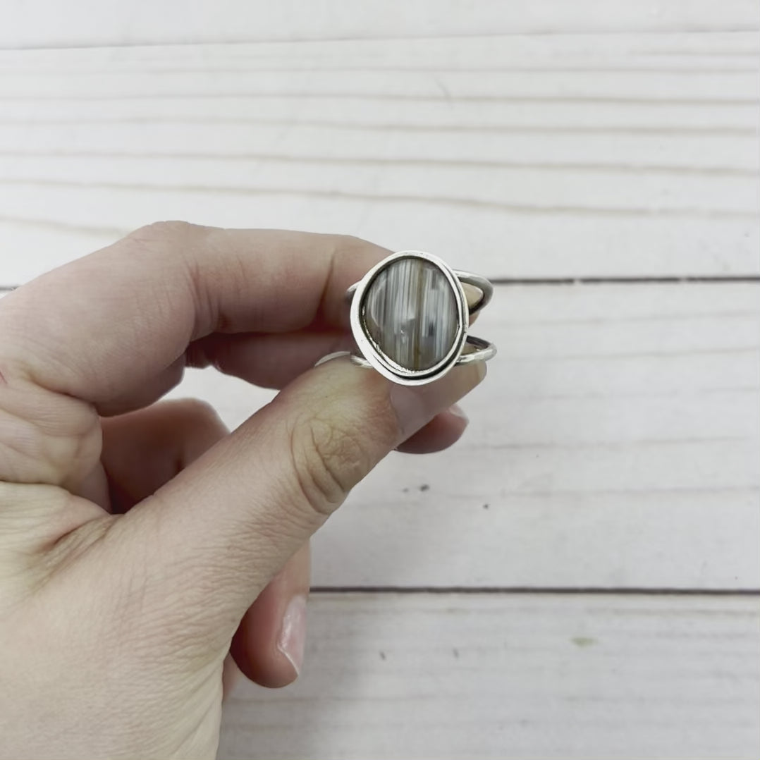 Lake Superior Agate Ring - Choose Your Own Stone - Ring - handmade by Beth Millner Jewelry
