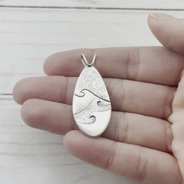 Superior Gales Pendant - Silver Pendant   3294 - handmade by Beth Millner Jewelry