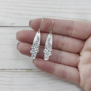 Blooming Gladiolus Earrings - Silver Earrings   7065 - handmade by Beth Millner Jewelry