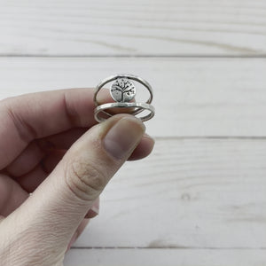 Spring Tree Lentil Ring - Ring  Select Size  4 3182 - handmade by Beth Millner Jewelry