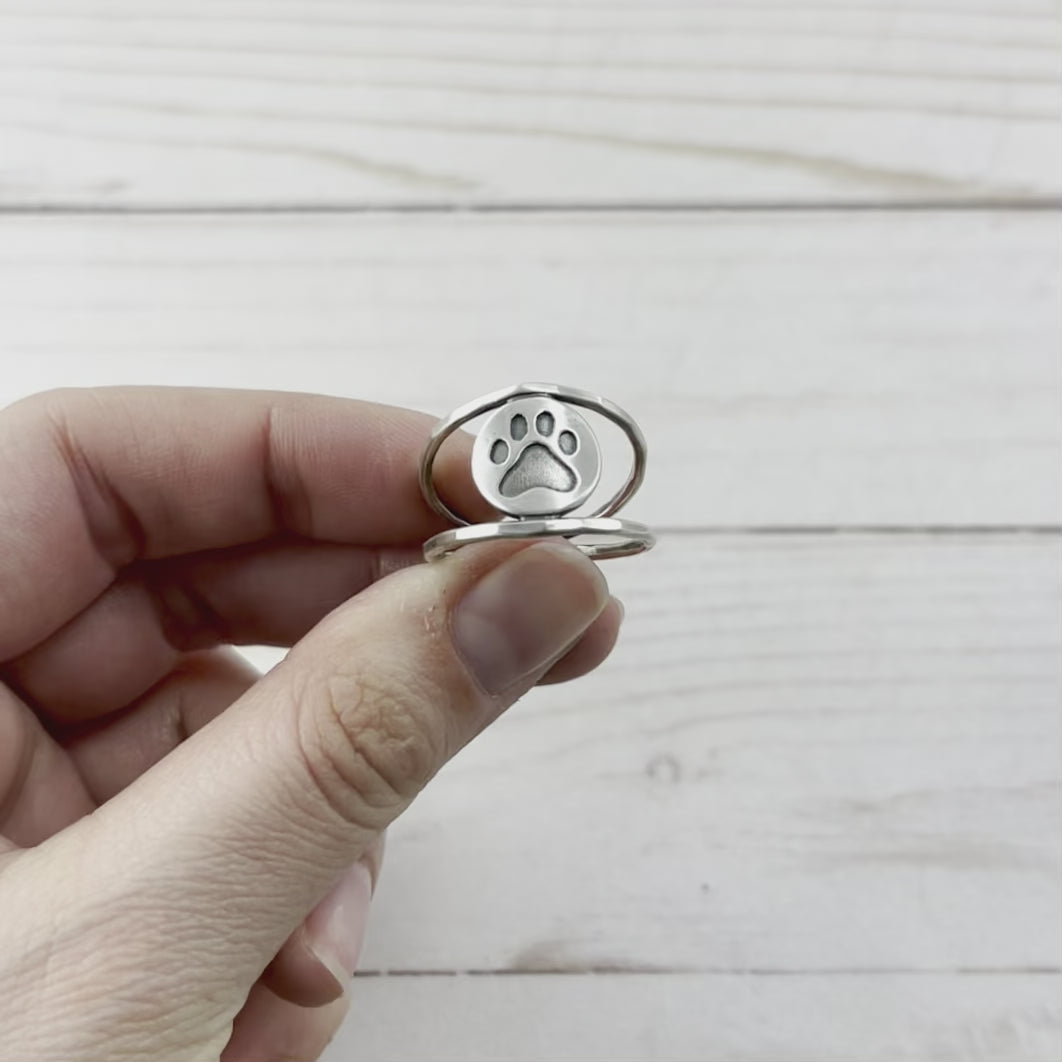 Paw Print Ring - Ring - handmade by Beth Millner Jewelry