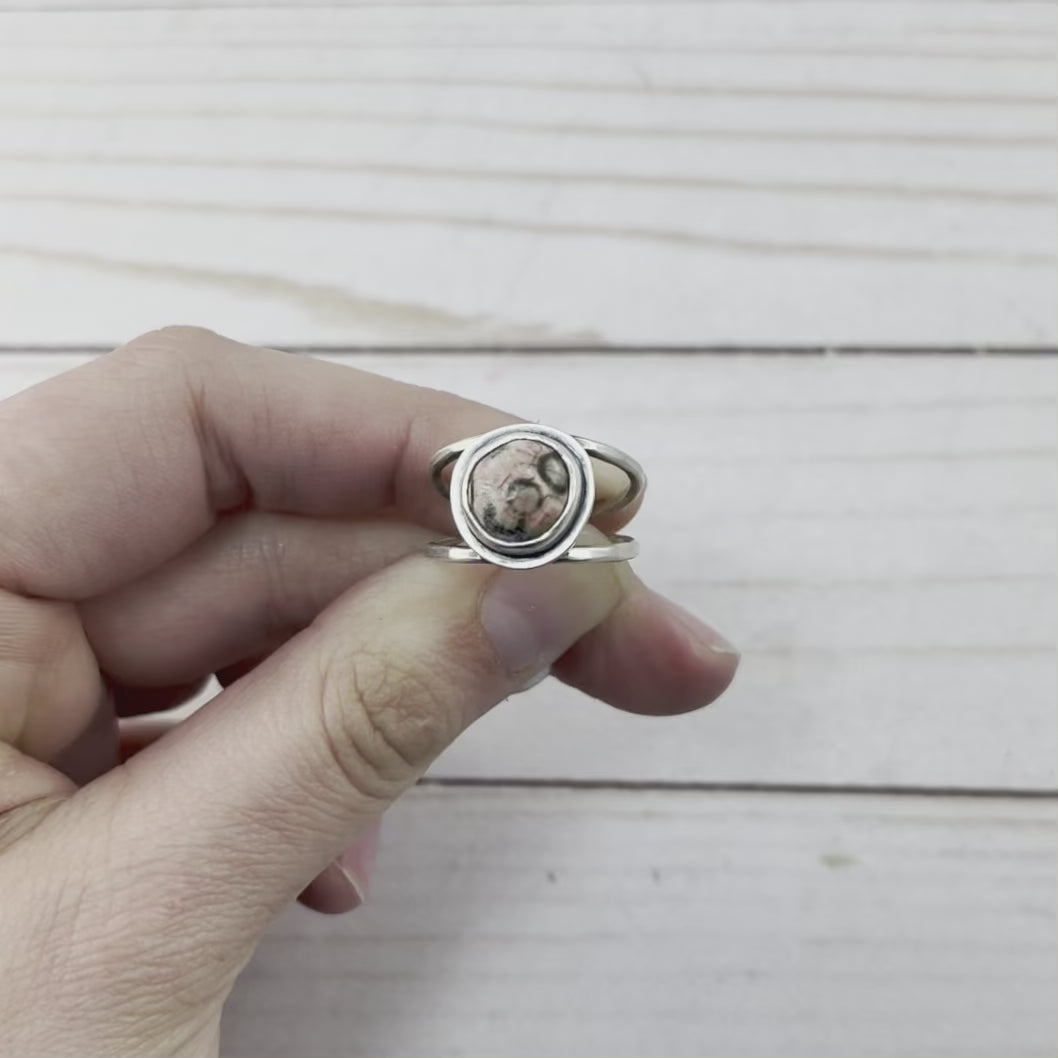 Upper Peninsula Thomsonite Ring - Size 8.5 - Ring - handmade by Beth Millner Jewelry