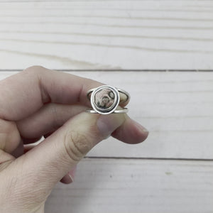 Upper Peninsula Thomsonite Ring - Size 8.5 - Ring   5763 - handmade by Beth Millner Jewelry