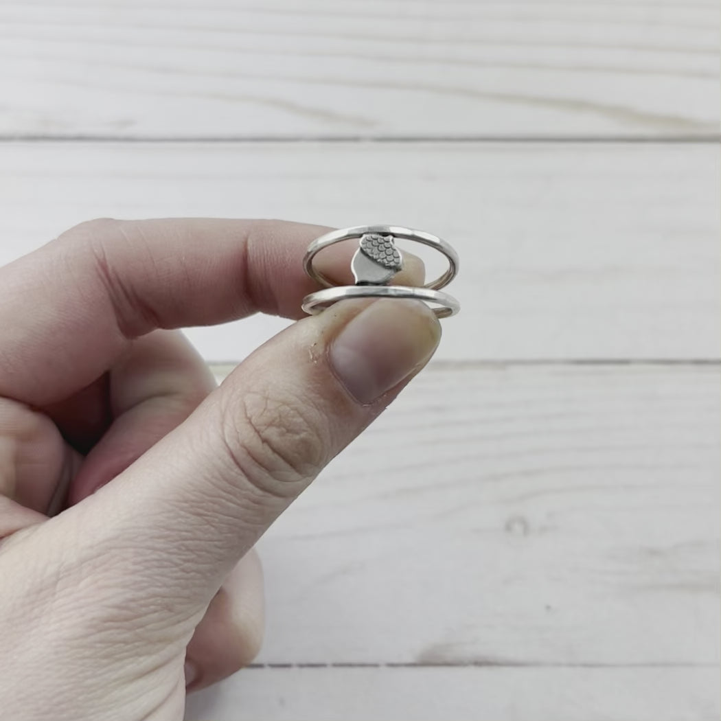 Acorn Ring - Ring Select Size 4 5267 - handmade by Beth Millner Jewelry