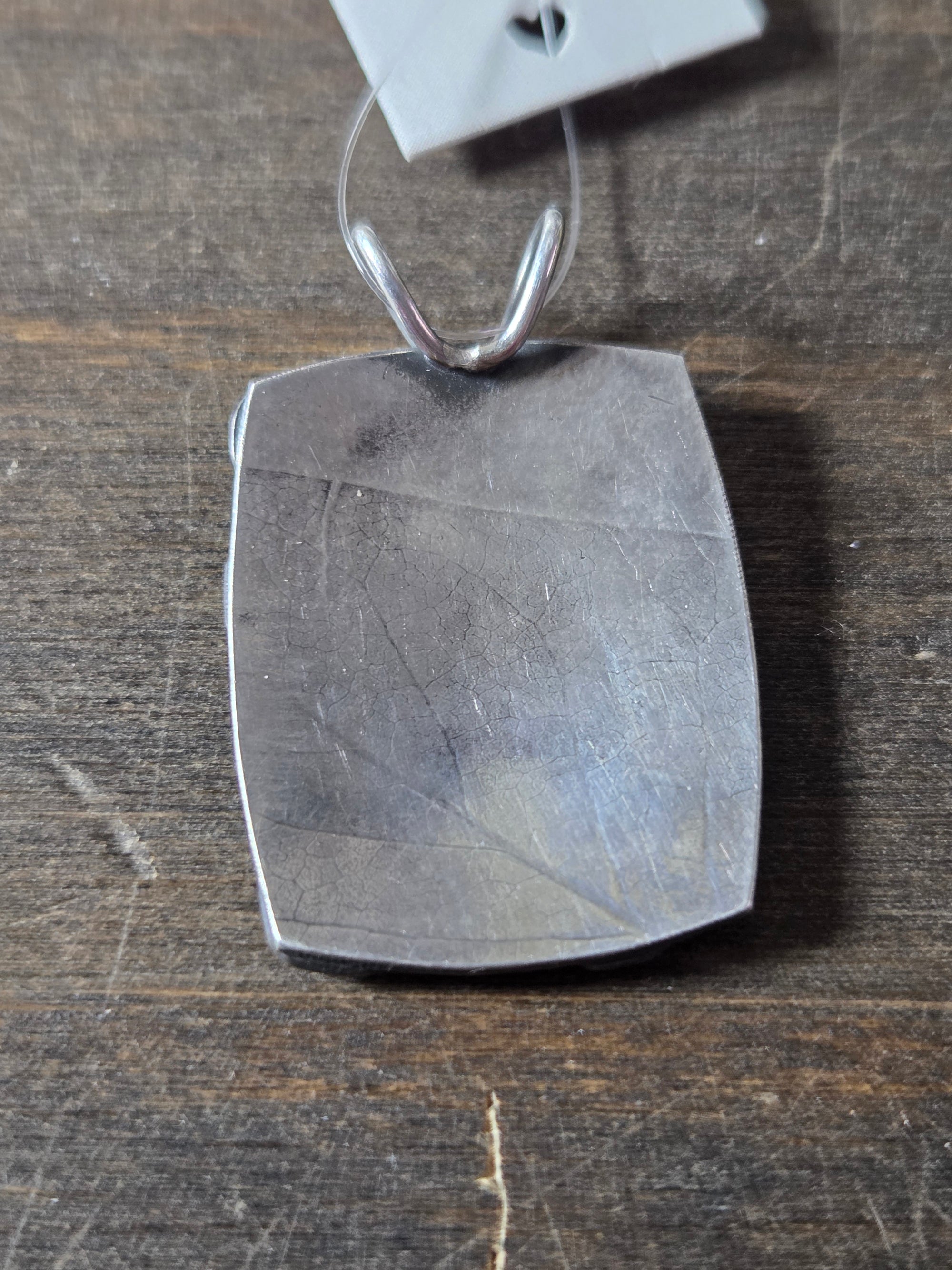 Fall Leaves Pendant - Mixed Metal Pendant   9094 - handmade by Beth Millner Jewelry
