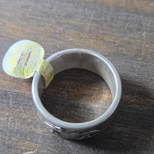 Ostritch Couple Silver Ring Size 11 - Wedding Ring   9201 - handmade by Beth Millner Jewelry