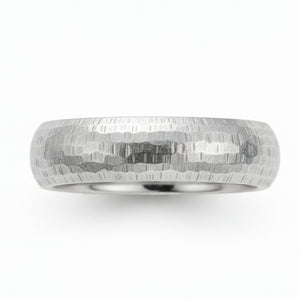 Hammered Silver Ring Size 11 - Wedding Ring   0235 - handmade by Beth Millner Jewelry