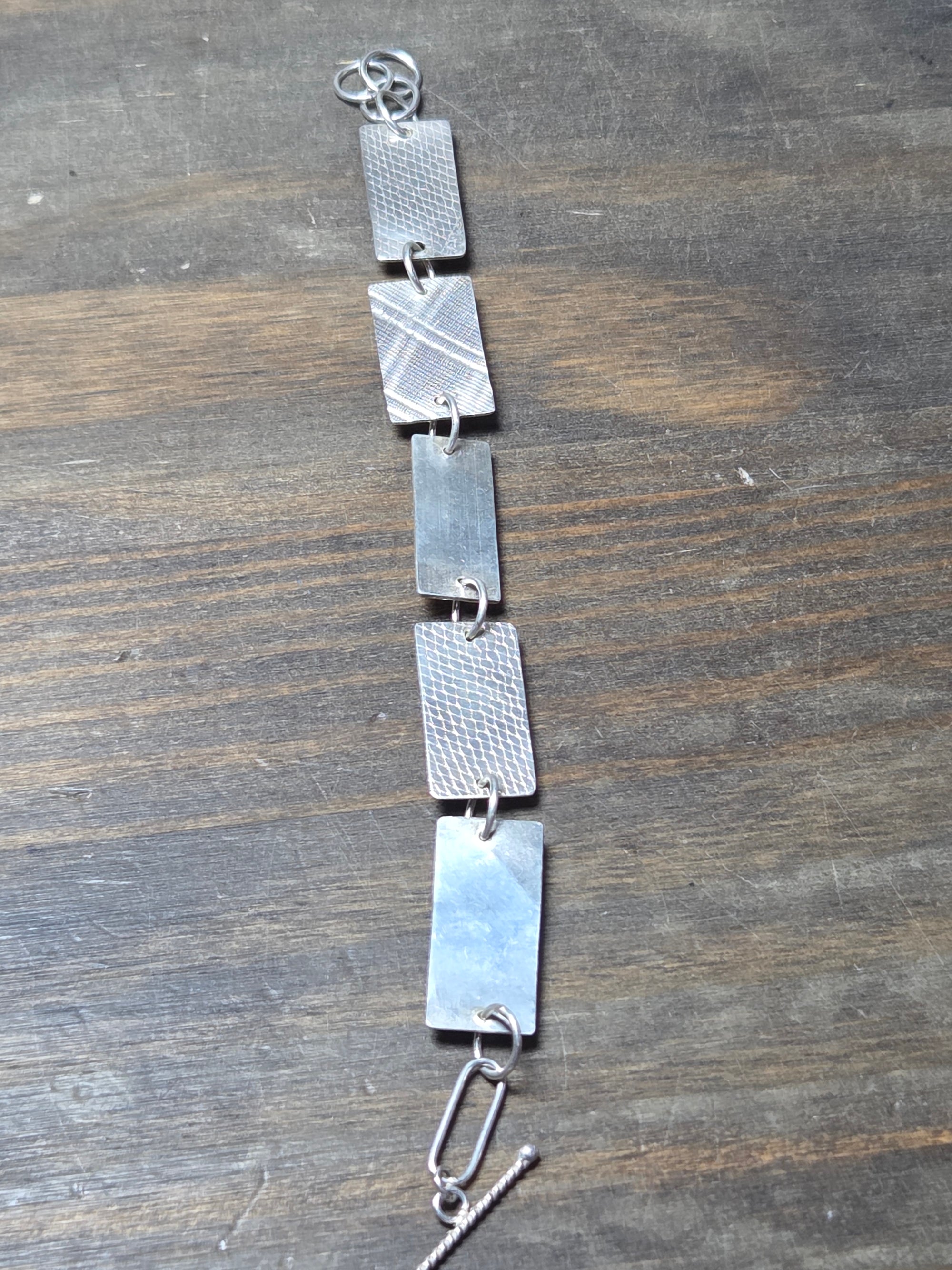 Sterling Silver Domed Disk Bracelet - Bracelet   9068 - handmade by Beth Millner Jewelry