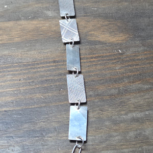 Sterling Silver Domed Disk Bracelet - Bracelet   9068 - handmade by Beth Millner Jewelry