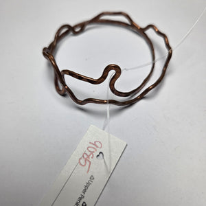 Small Handmade Copper Bangle Bracelets Pair - Bracelet   9085 - handmade by Beth Millner Jewelry