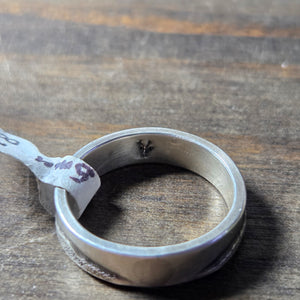 Conifer Winter Sterling Silver Ring Size 8.75 - Wedding Ring   0507 - handmade by Beth Millner Jewelry