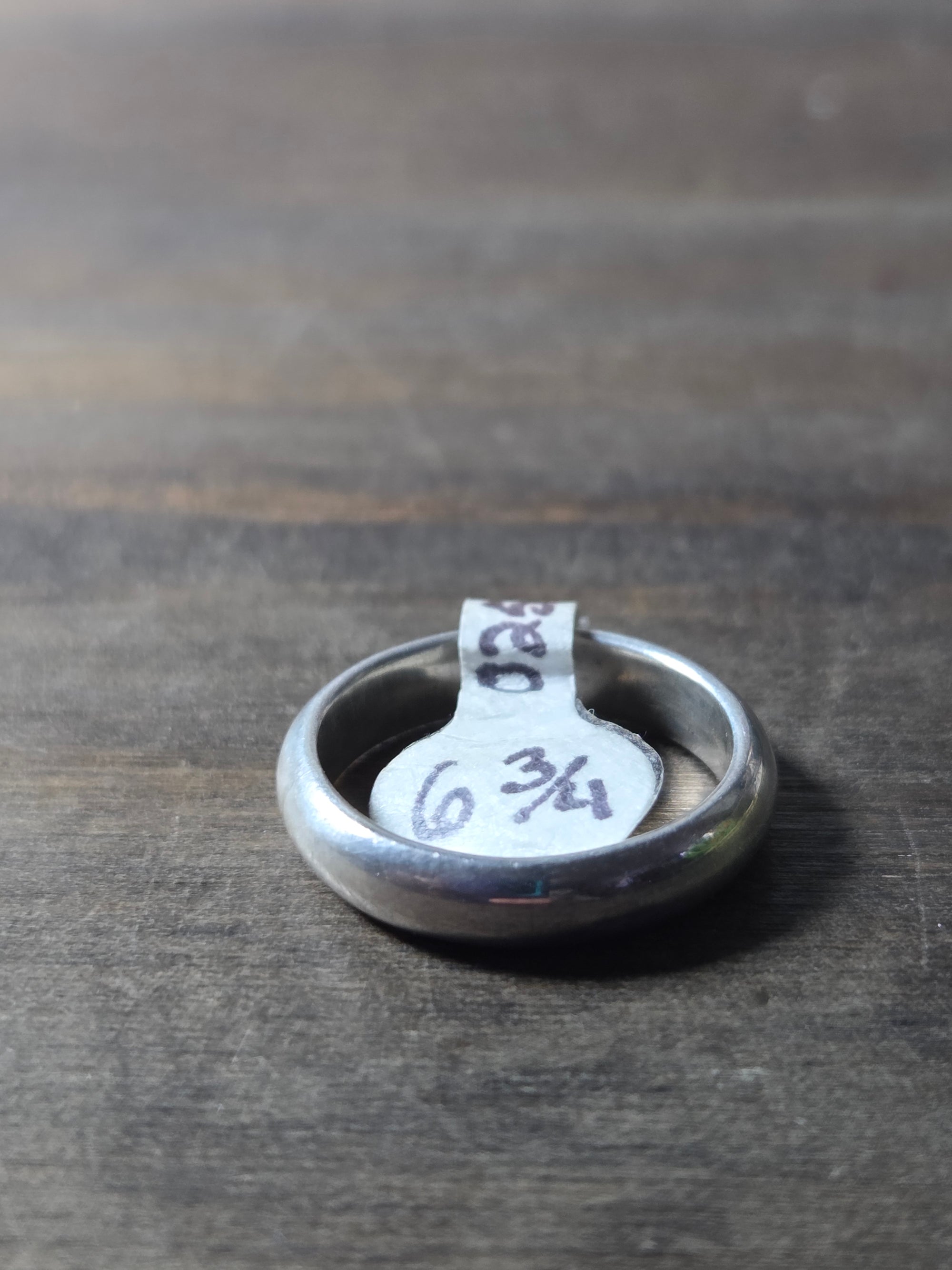 Traditional Silver Ring Size 6.75 - Wedding Ring   0259 - handmade by Beth Millner Jewelry