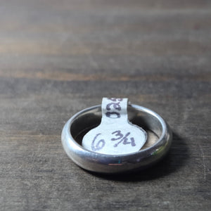 Traditional Silver Ring Size 6.75 - Wedding Ring   0259 - handmade by Beth Millner Jewelry