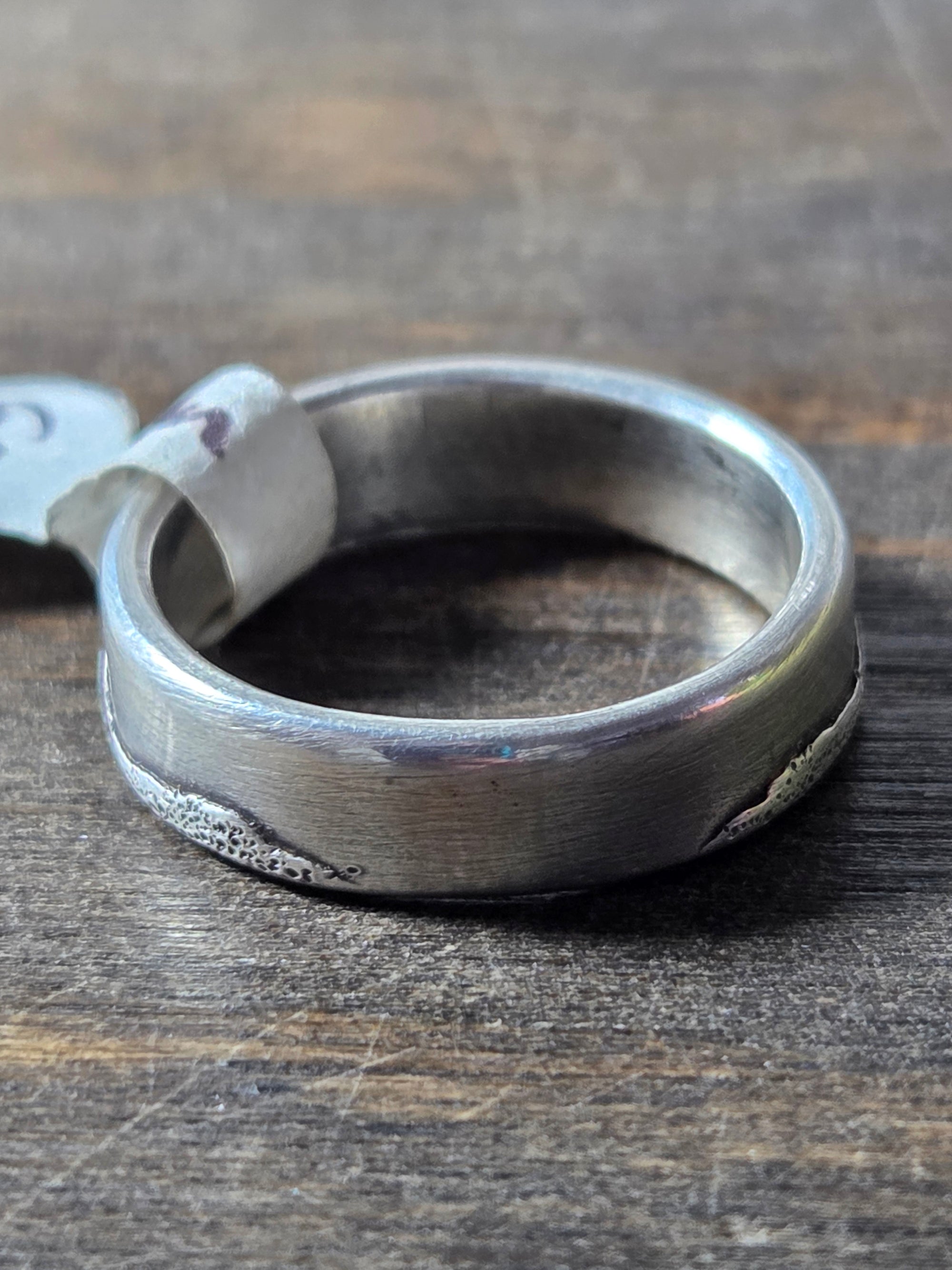 Conifer Couple Sterling Silver Ring Size 6.75 - Wedding Ring   1043 - handmade by Beth Millner Jewelry