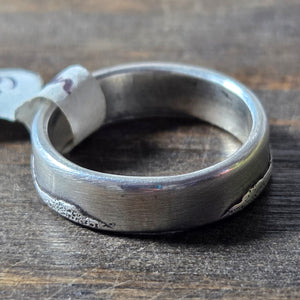 Conifer Couple Sterling Silver Ring Size 6.75 - Wedding Ring   1043 - handmade by Beth Millner Jewelry