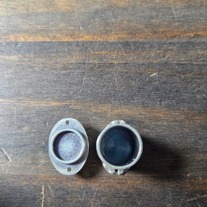 Starry Sky Amethyst Locket Pendant - Silver Pendant   6831 - handmade by Beth Millner Jewelry