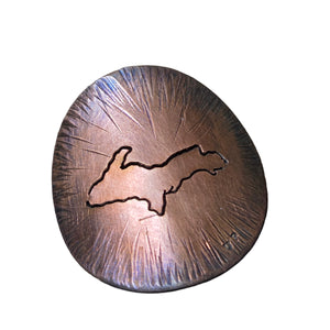 UP Yooper Copper Bike Head Badge - Other   1191 - handmade by Beth Millner Jewelry
