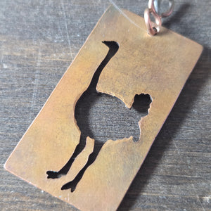 Copper Ostritch Pendant - Copper Pendant   9083 - handmade by Beth Millner Jewelry