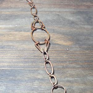 Handmade Copper Loop Chain Bracelet - Chain & Cord   9067 - handmade by Beth Millner Jewelry