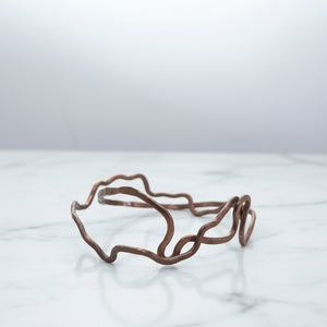 Small Handmade Copper Bangle Bracelets Pair - Bracelet   9085 - handmade by Beth Millner Jewelry