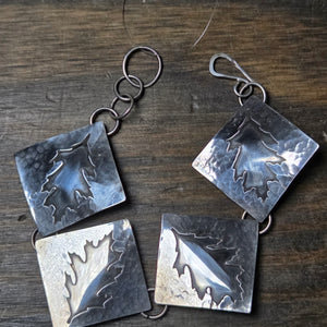 Darkened Maple Leaf Bracelet - Bracelet   9064 - handmade by Beth Millner Jewelry