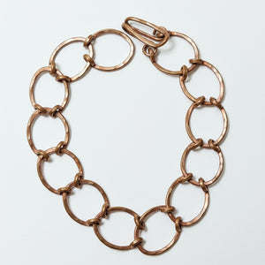 Handmade Copper Chain Bracelet - Chain & Cord   9065 - handmade by Beth Millner Jewelry
