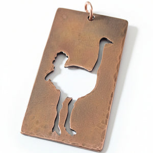Copper Ostritch Pendant - Copper Pendant   9083 - handmade by Beth Millner Jewelry