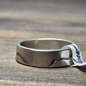 Mixed Metal Mountain Ring Size 9.75 - Wedding Ring   1160 - handmade by Beth Millner Jewelry