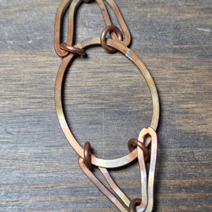 Handmade Copper Loop Chain Bracelet - Chain & Cord   9067 - handmade by Beth Millner Jewelry