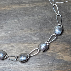 Pillow Bead Roots Sterling Silver Necklace - Necklace   9062 - handmade by Beth Millner Jewelry