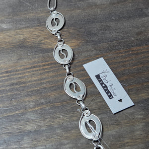 Coffee Bean Wire Wrap Chain Bracelet and Earrings Set - Bracelet   9073 - handmade by Beth Millner Jewelry