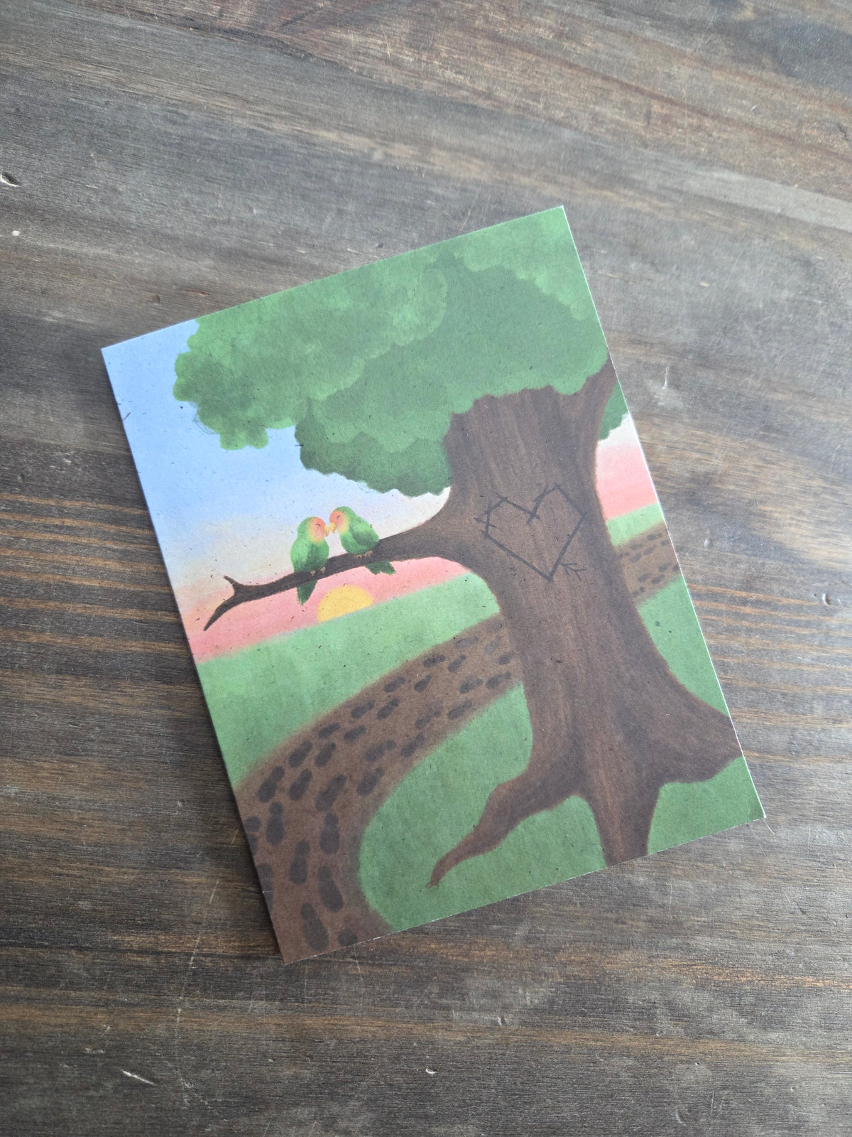 6 Pack - Kissing Love Birds - Tree Planted with Purchase - Artisan Goods   81086 - handmade by Beth Millner Jewelry