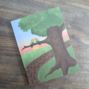 6 Pack - Kissing Love Birds - Tree Planted with Purchase - Artisan Goods   81086 - handmade by Beth Millner Jewelry