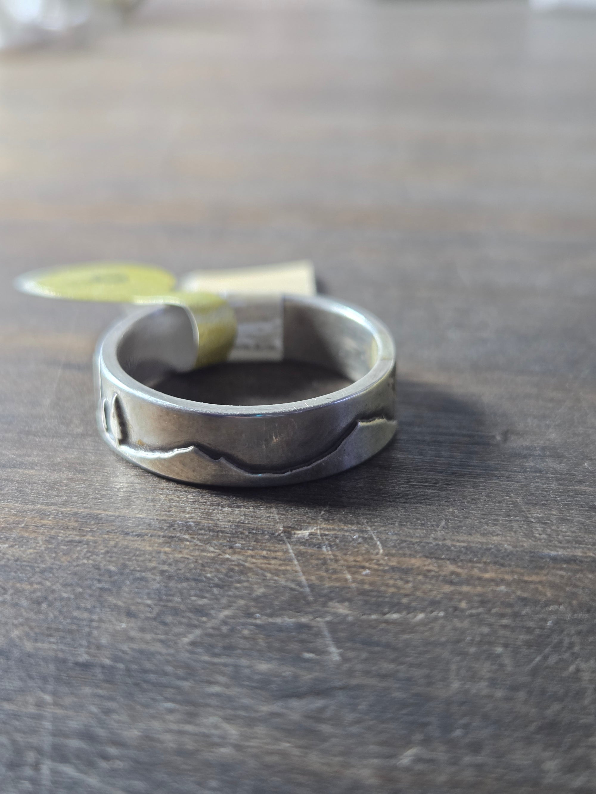 Conifer Couple Sterling Silver Ring Size 9 - Wedding Ring   9143 - handmade by Beth Millner Jewelry