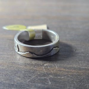 Conifer Couple Sterling Silver Ring Size 9 - Wedding Ring   9143 - handmade by Beth Millner Jewelry