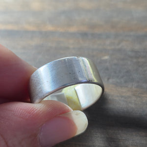 Traditional Wide Sterling Silver Ring Size 12.75 - Wedding Ring   9134 - handmade by Beth Millner Jewelry