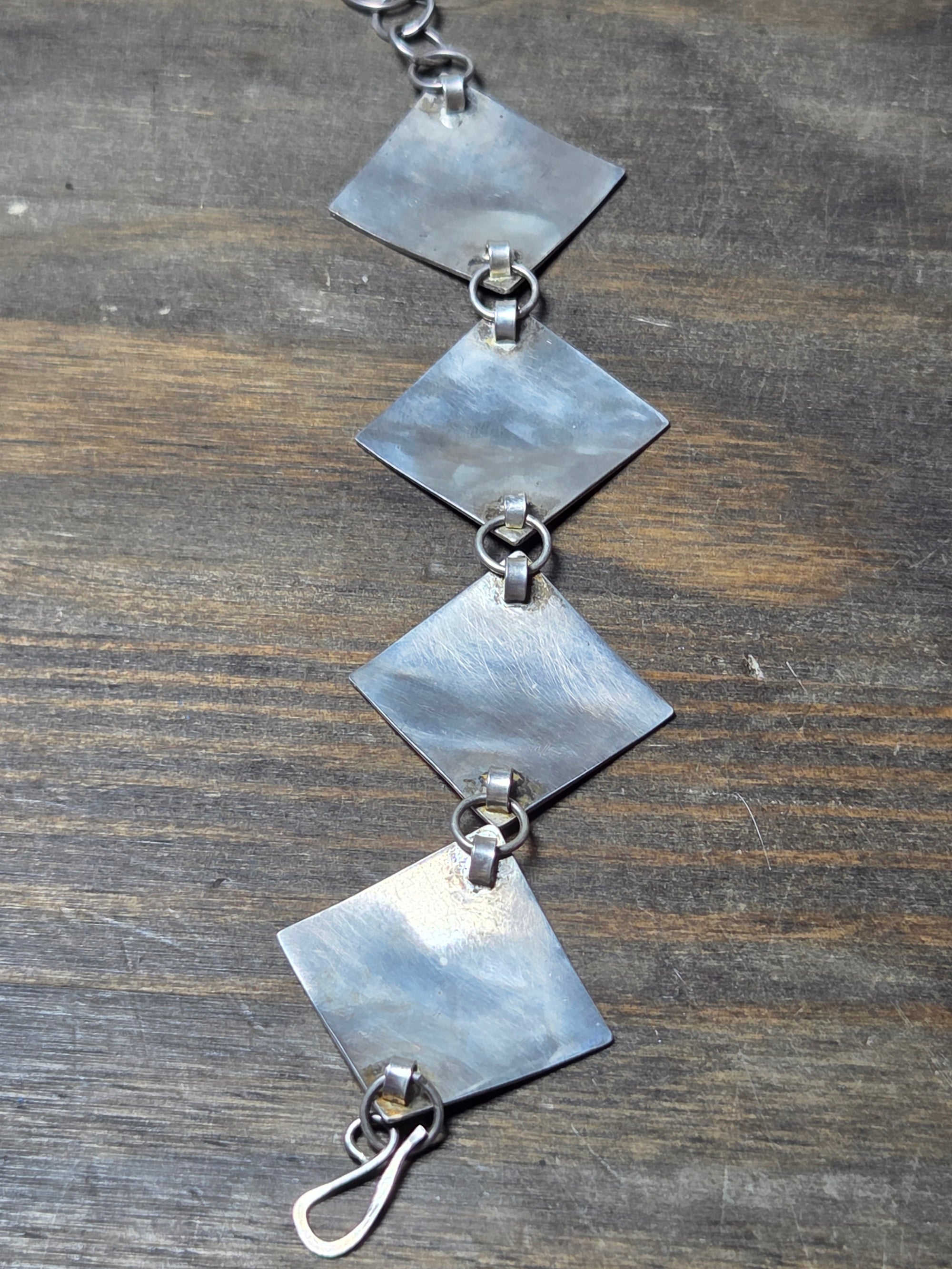 Darkened Maple Leaf Bracelet - Bracelet   9064 - handmade by Beth Millner Jewelry