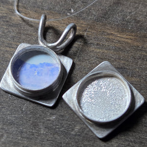 Leaf Locket Pendant - Locket   0165 - handmade by Beth Millner Jewelry