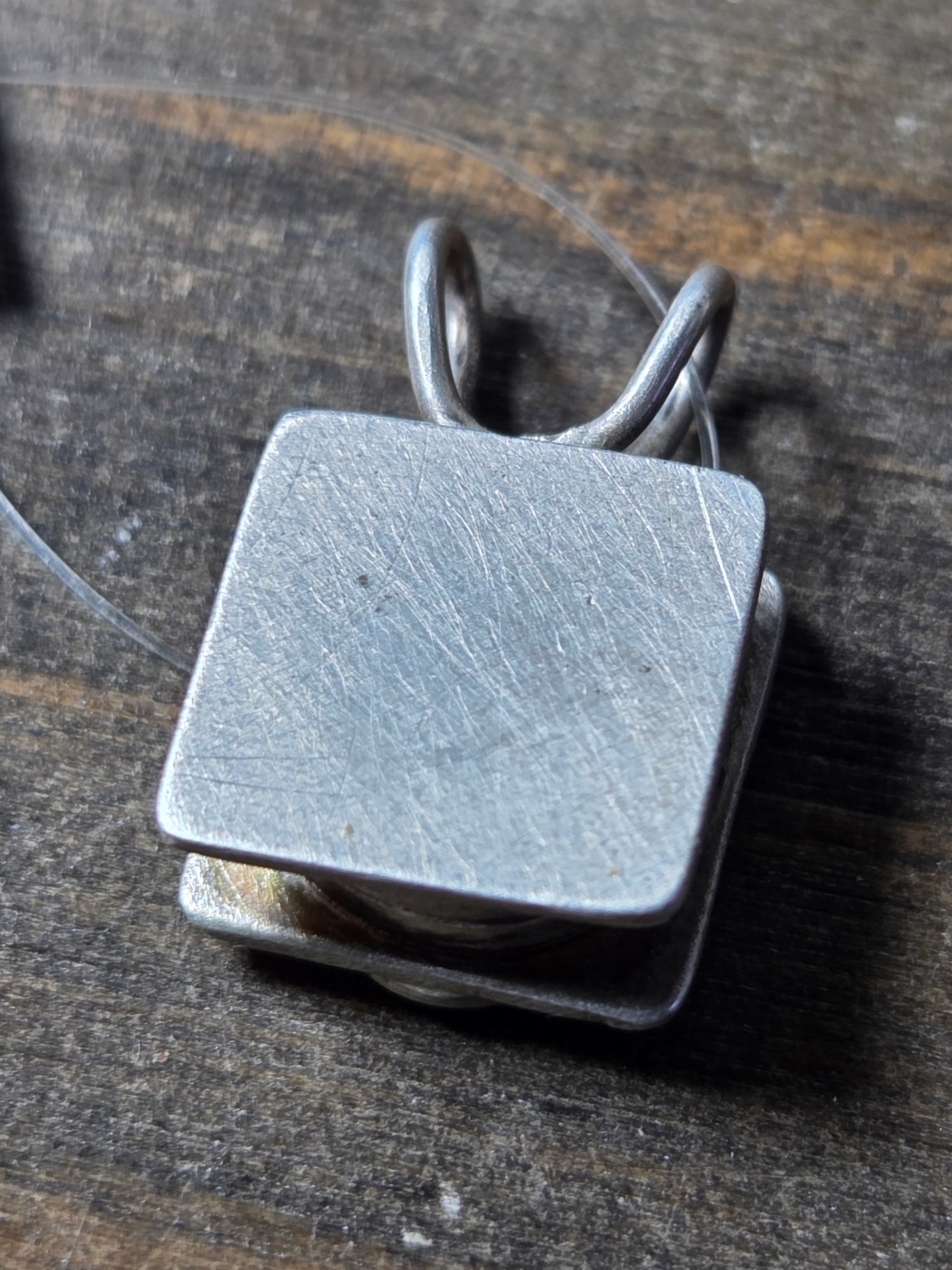 Leaf Locket Pendant - Locket   0165 - handmade by Beth Millner Jewelry