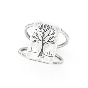 Spring Equinox Tree Ring - Ring  Select Size  4 7106 - handmade by Beth Millner Jewelry