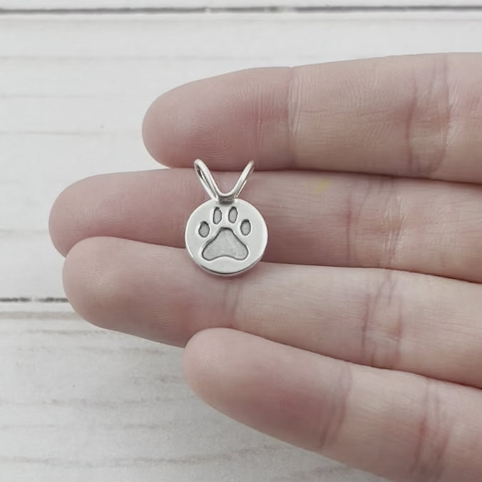 Mini Hummingbird Garden Pendant - Silver Pendant - handmade by Beth Millner Jewelry