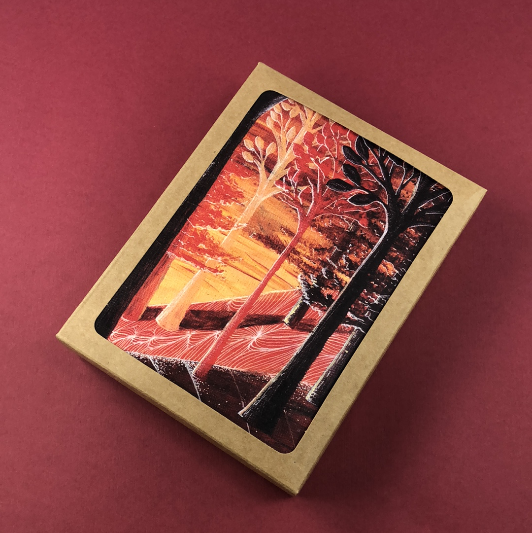 6 Pack - Sunset at Wetmore Landing Greeting Card - Tree Planted with Purchase - Artisan Goods   5467 - handmade by Beth Millner Jewelry