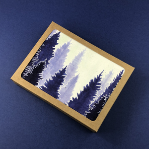 6 Pack Variety - Conifer Forest Greeting Cards - Tree Planted with Purchase - Artisan Goods   5482 - handmade by Beth Millner Jewelry