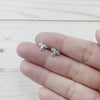 Trillium Post Earrings - Silver Earrings - handmade by Beth Millner Jewelry
