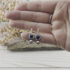 Handmade amethyst earrings set in sterling silver made by Beth Millner Jewelry. February Birthstone Earrings.