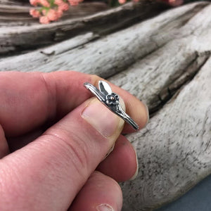 Silver Spring Twig Ring - Wedding Ring  Select Size  4 2681 - handmade by Beth Millner Jewelry