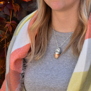 Bear Wonderland Pendant with Marquette Lake Superior Agate no.2 - Silver Pendant   6616 - handmade by Beth Millner Jewelry