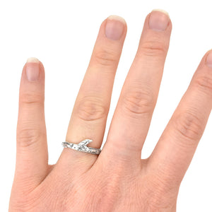 Silver Birch Branch Ring - Wedding Ring  Select Size  4 5968 - handmade by Beth Millner Jewelry
