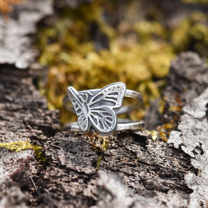 Butterfly Ring - Ring  Select Size  4 4017 - handmade by Beth Millner Jewelry